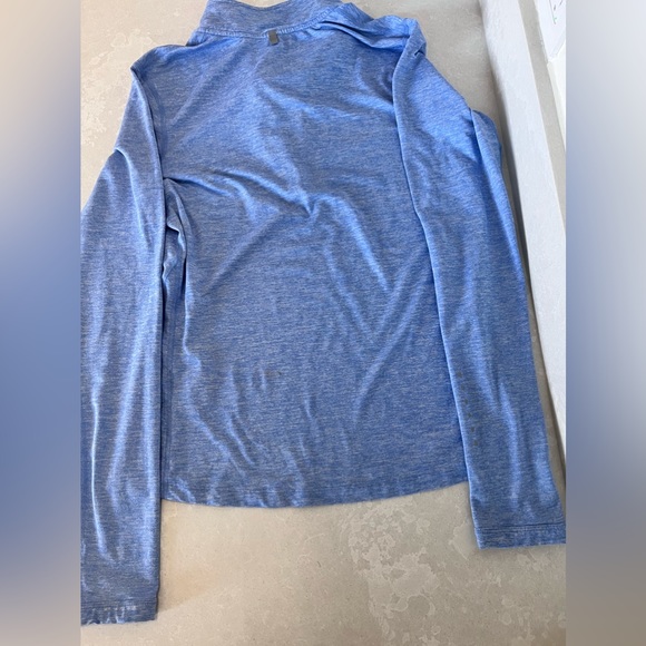 Nike Dry-Fit Quarter Zip Jacket heather blue size Small - Picture 4 of 7